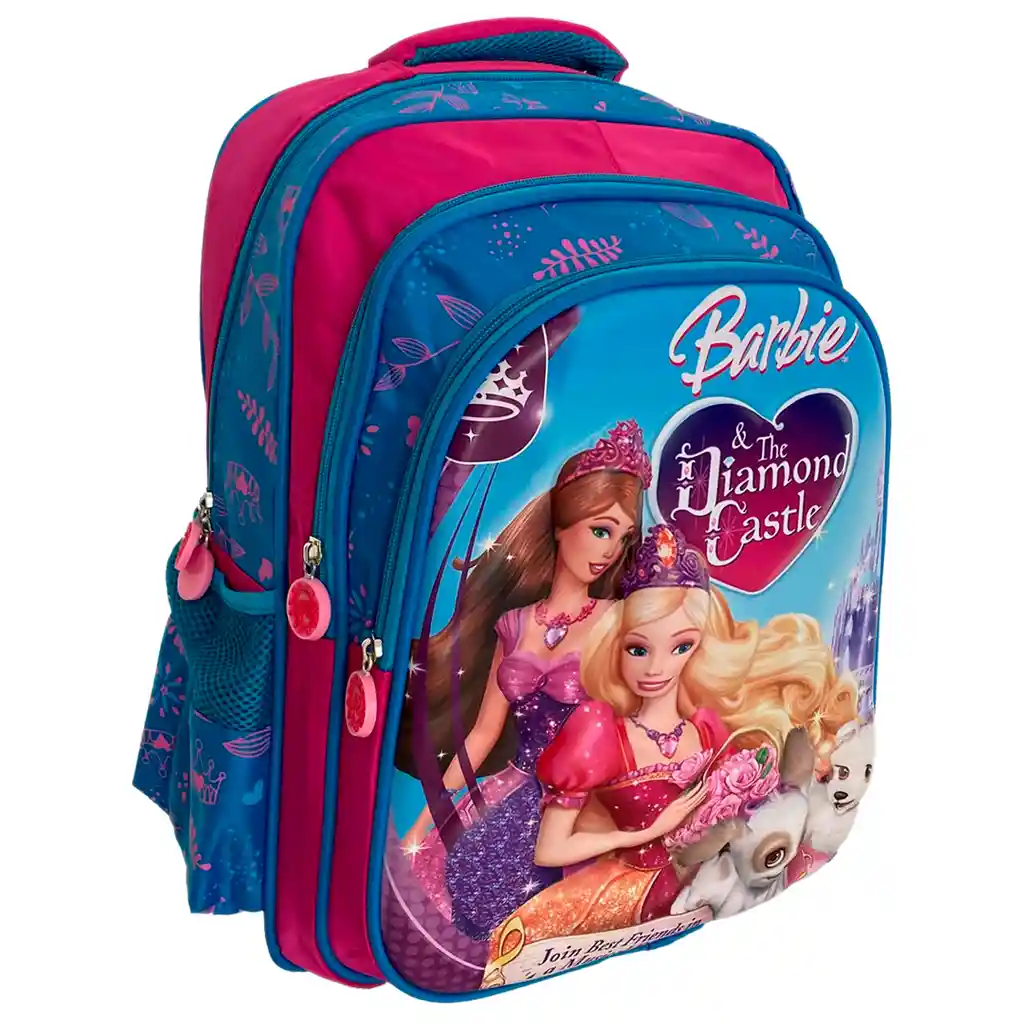 Kit X3 Morral Maleta Grande + Lonchera + Cartuchera Niñas Barbie Jle