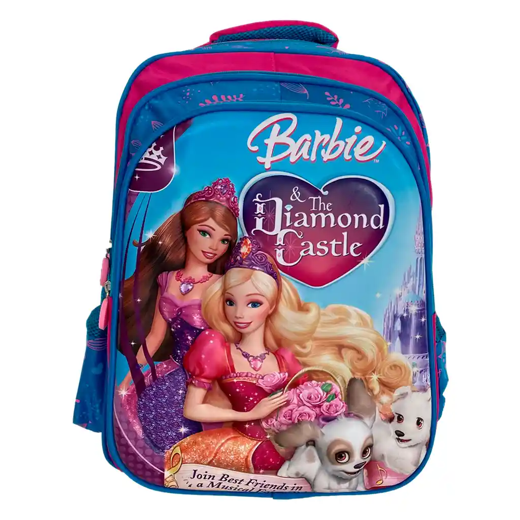 Kit X3 Morral Maleta Grande + Lonchera + Cartuchera Niñas Barbie Jle