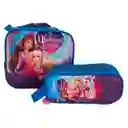 Kit X3 Morral Maleta Grande + Lonchera + Cartuchera Niñas Barbie Jle