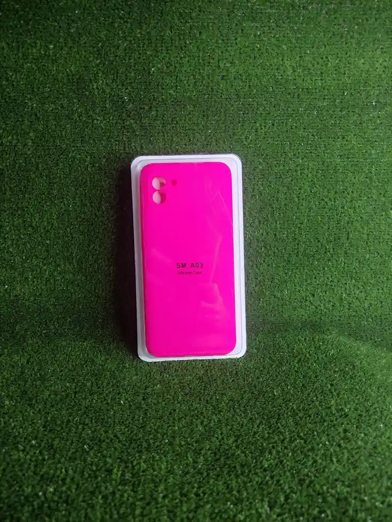 Samsung Galaxy A03| Forro Protector| Silicone Case |fucsia Neon|samsung | Carcasa | Funda | Anti Humedad