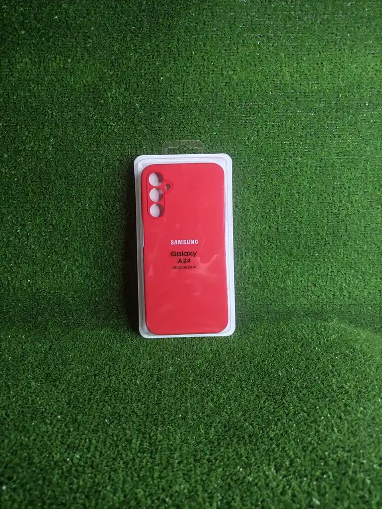 Samsung Galaxy A24| Forro Protector| Silicone Case |rojo|samsung | Carcasa | Funda | Anti Humedad