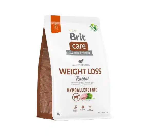 Brit Care Hypoallergenic Dog Adult Weight Loss- Conejo Y Arroz X 3kg