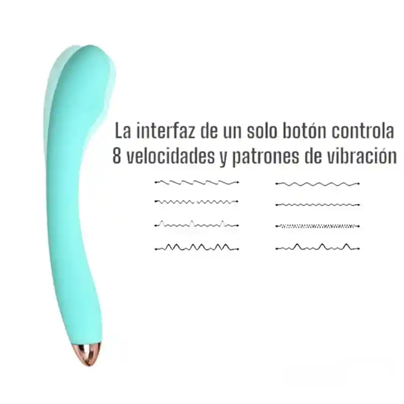 Vibrador Consolador Liso Estimulación Punto G Recargable De Lujo Ross + Lubricante Neutro