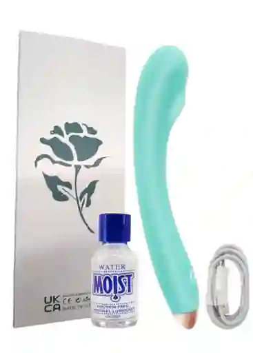 Vibrador Consolador Liso Estimulación Punto G Recargable De Lujo Ross + Lubricante Neutro