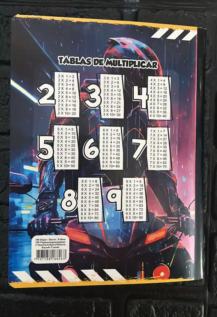 Cuaderno Cosido Linea 100 Hojas Caballero Sencillo Cod.4037