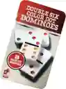 Juego De Domino Doble 6 En Caja Metalica 28 Fichas Con Color