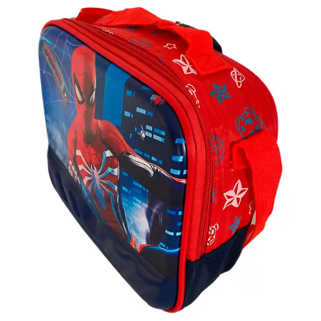 Kit X3 Morral Maleta Mediano + Lonchera + Cartuchera Niños Spiderman Jle