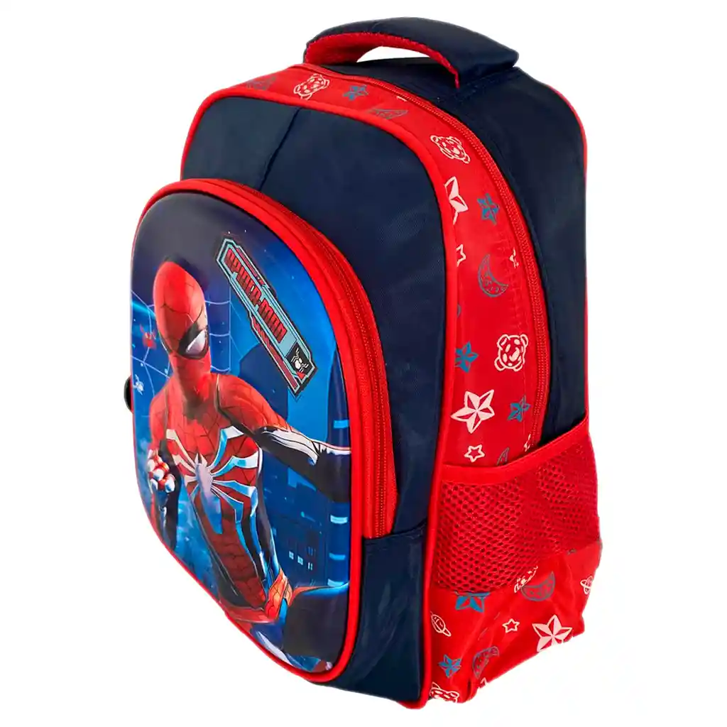 Kit X3 Morral Maleta Mediano + Lonchera + Cartuchera Niños Spiderman Jle