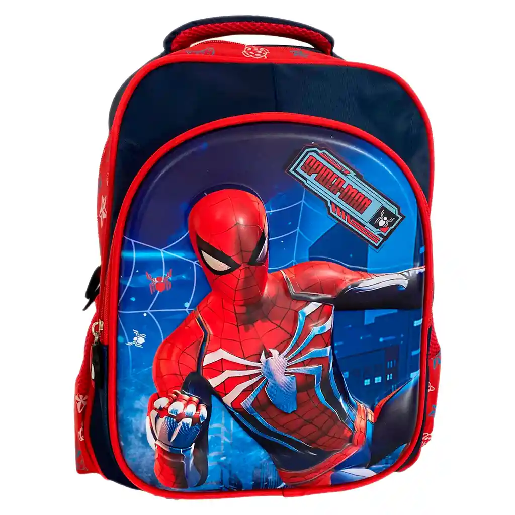 Kit X3 Morral Maleta Mediano + Lonchera + Cartuchera Niños Spiderman Jle