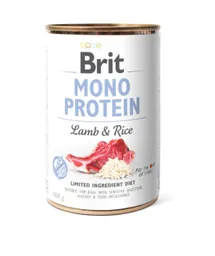 Brit Perro Lata Mono Protein- Cordero Y Arroz X 400gr