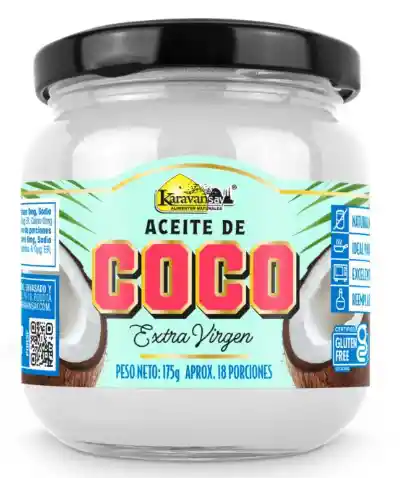 Aceite De Coco Extra Virgen 175g Karavansay