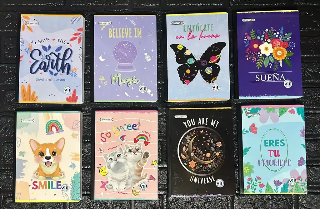 Cuaderno Cosido Cuadros 100 Hojas Dama Sencillo Cod.40361