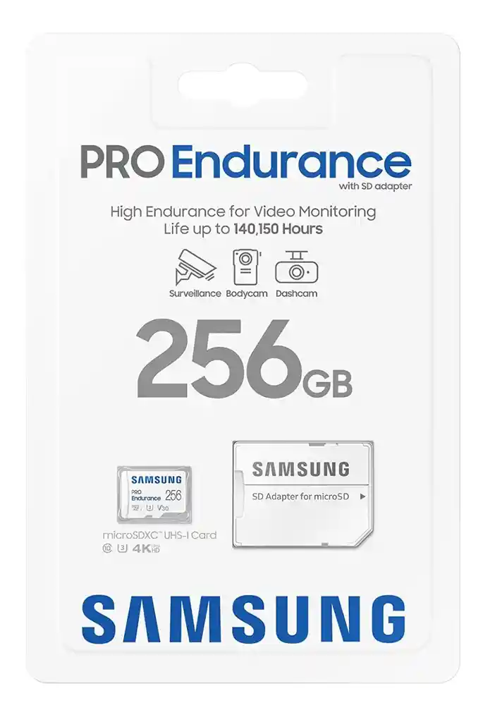 Memoria Micro Sd Samsung Pro Endurance 256 Gb | Camaras