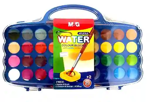 Acuarela Set 38 Colores Más Pincel Mg