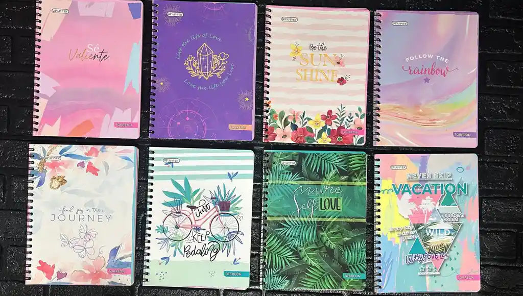 Cuaderno Argollado Grande Cuadros 100 Hojas Dama Cod.a99