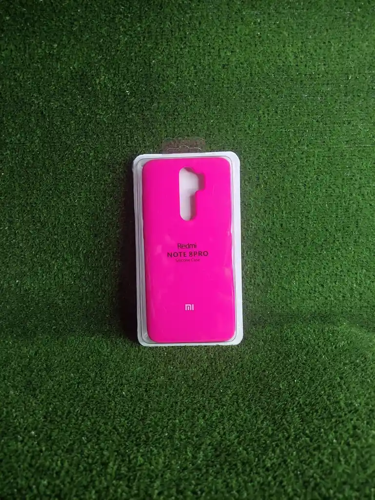 Xiaomi Redmi Note 8 Pro | Forro Protector| Silicone Case |fucsia Neon|xiaomi | Carcasa | Funda | Anti Humedad