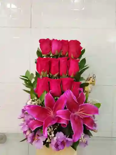 Arreglo Floral Tipo Degrade