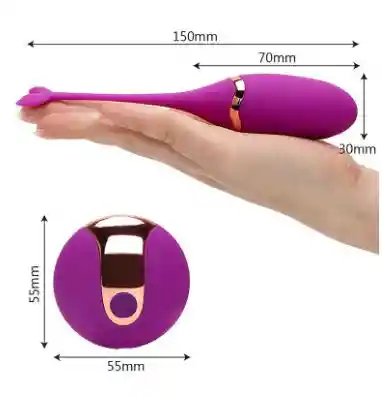 Huevo Vibrador Ballena Recargable A Control Remoto