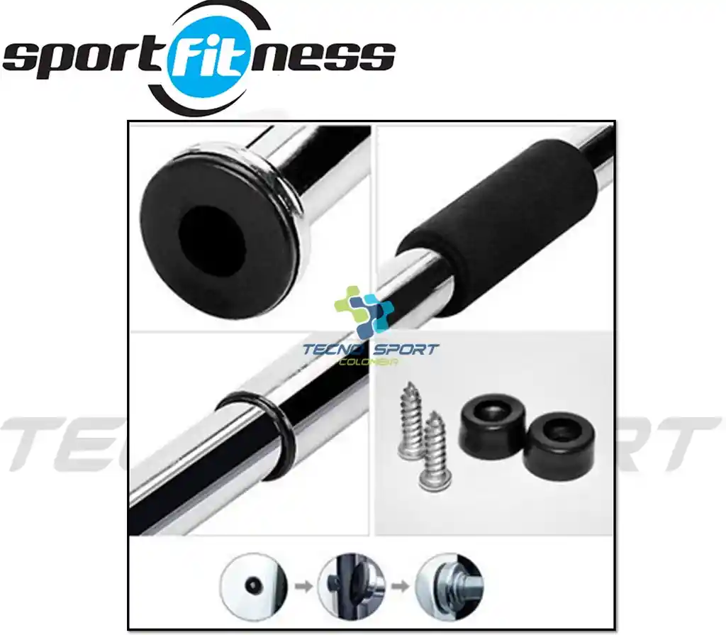 Barra Puerta Dominadas Sportfitness Flexiones Ejercicio Gym