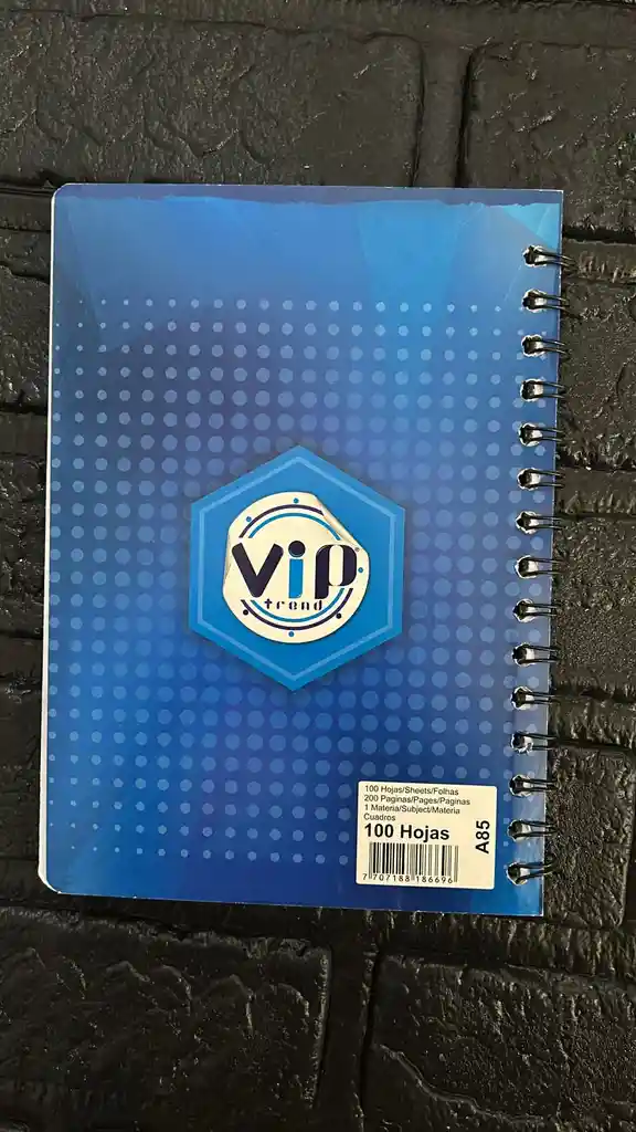 Cuaderno Argollado Cuadros 100 Hojas Caballero Cod.a96