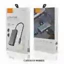 Adaptador Hub Vidvie Hub01 6in1+tipo C Gris