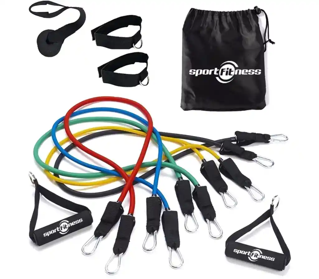 Kit Bandas Elásticas Tubulares X 10 Piezas Sport Fitness Gym