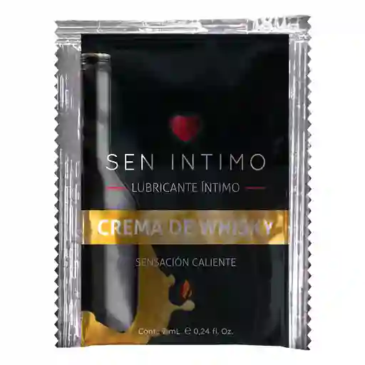 Lubricante Caliente Crema De Whisky 7ml Sen Intimo