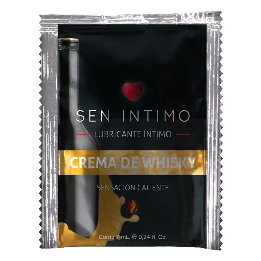 Lubricante Caliente Crema De Whisky 7ml Sen Intimo