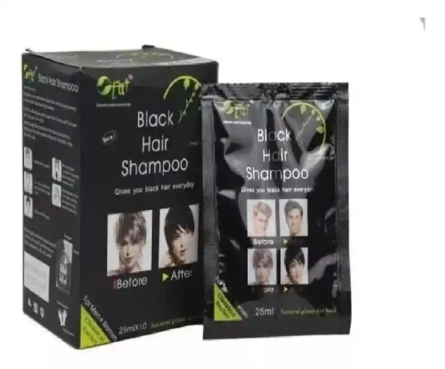 Shampoo Pinta Canas 5 Min Black Hair Caja X10 (sobres)