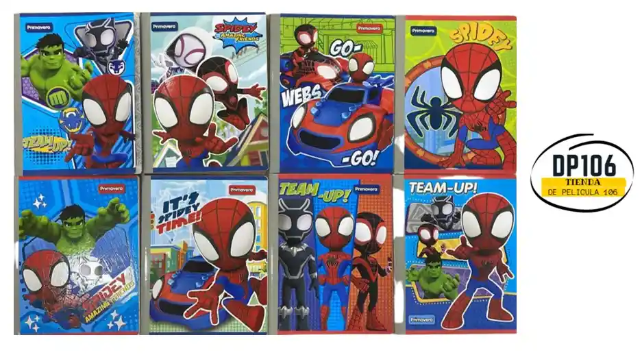 Primavera Cuaderno Cuadriculado Cosido 100 Hojas Spidey / Spiderman