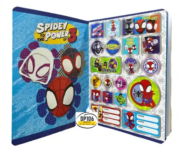 Primavera Cuaderno Cuadriculado Cosido 100 Hojas Spidey / Spiderman