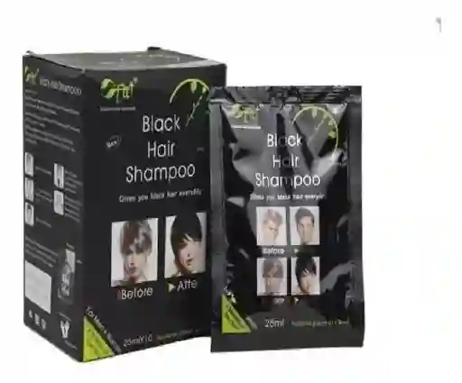 Shampoo Pinta Canas 5 Min Black Hair Caja X 10 Unidades