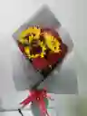 Bouquet Rosas Y Girasol