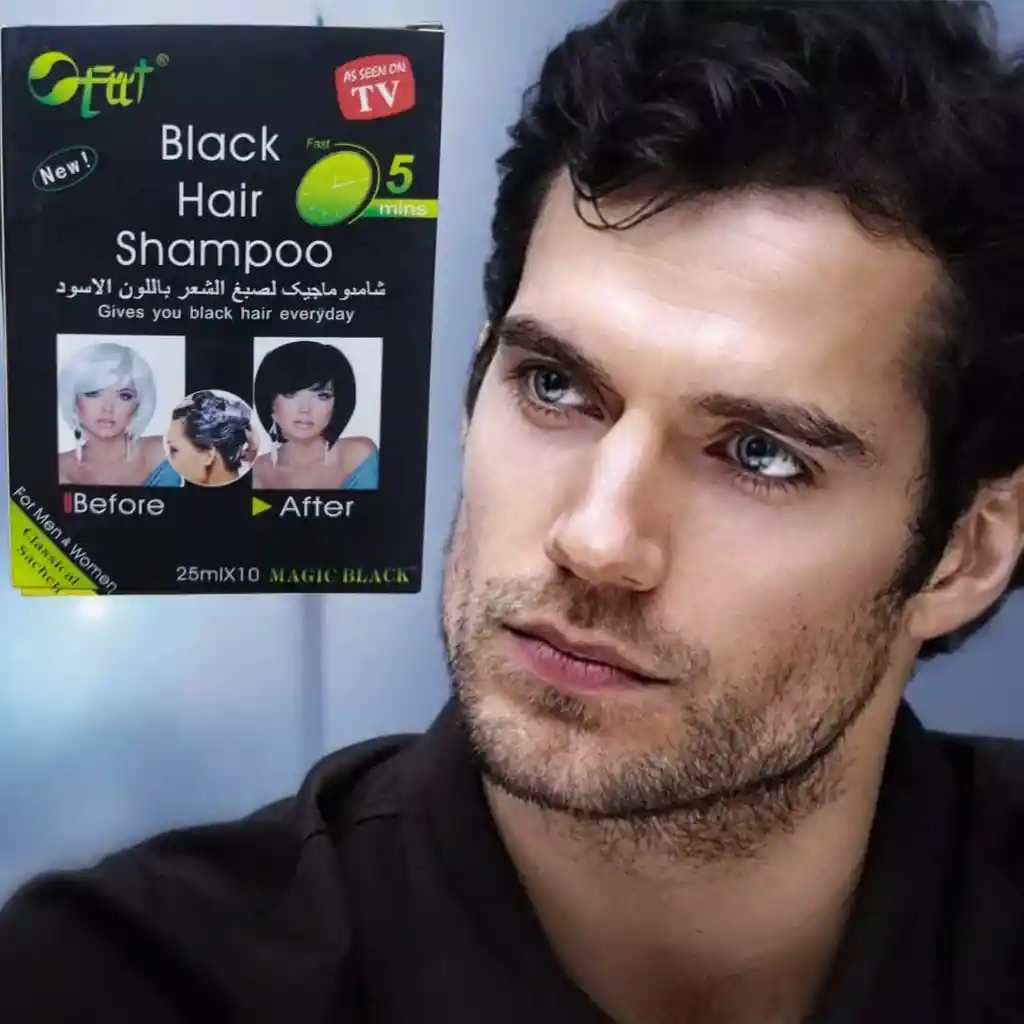 Shampoo Pinta Canas 5 Min Black Hair Caja X 10 Unidades