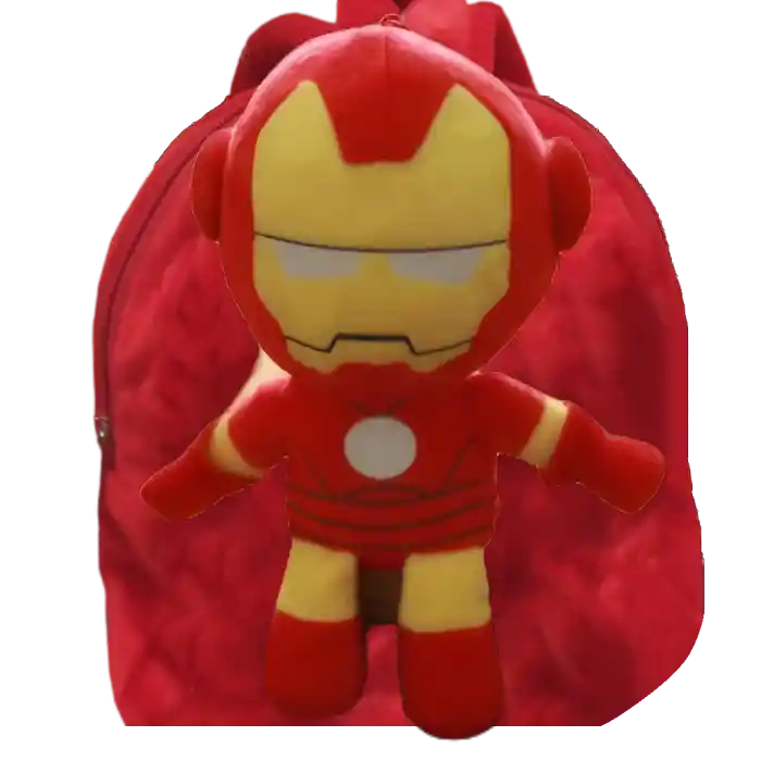 Ironman Maleta Peluche Viaje Escolar Niño Bolso Morral