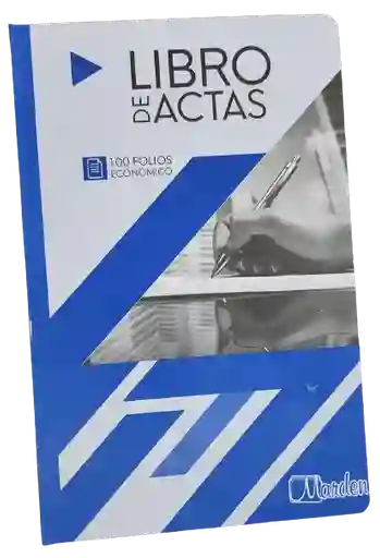 Libro De Actas 100 Folios - Marden