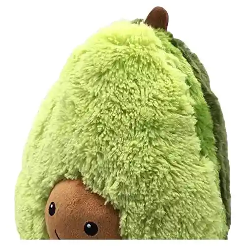 Bolso Mediano Peluche Aguacate Suave Y Estilizado