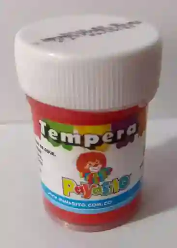 Tempera Color Rojo 28gr Payasito