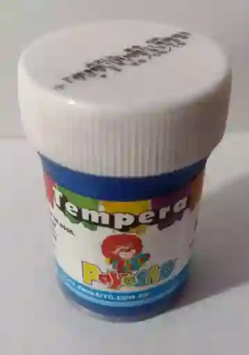 Pintura Tempera Color Azul 28gr Payasito