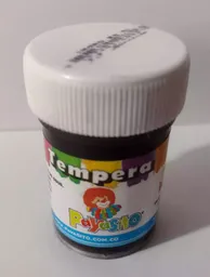 Pintura Tempera Color Negro 28gr Payasito