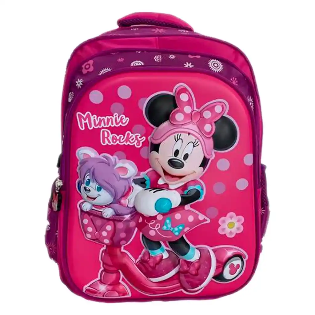 Morral Maleta Mediano Diseño Minnie Niñas Lona Jle