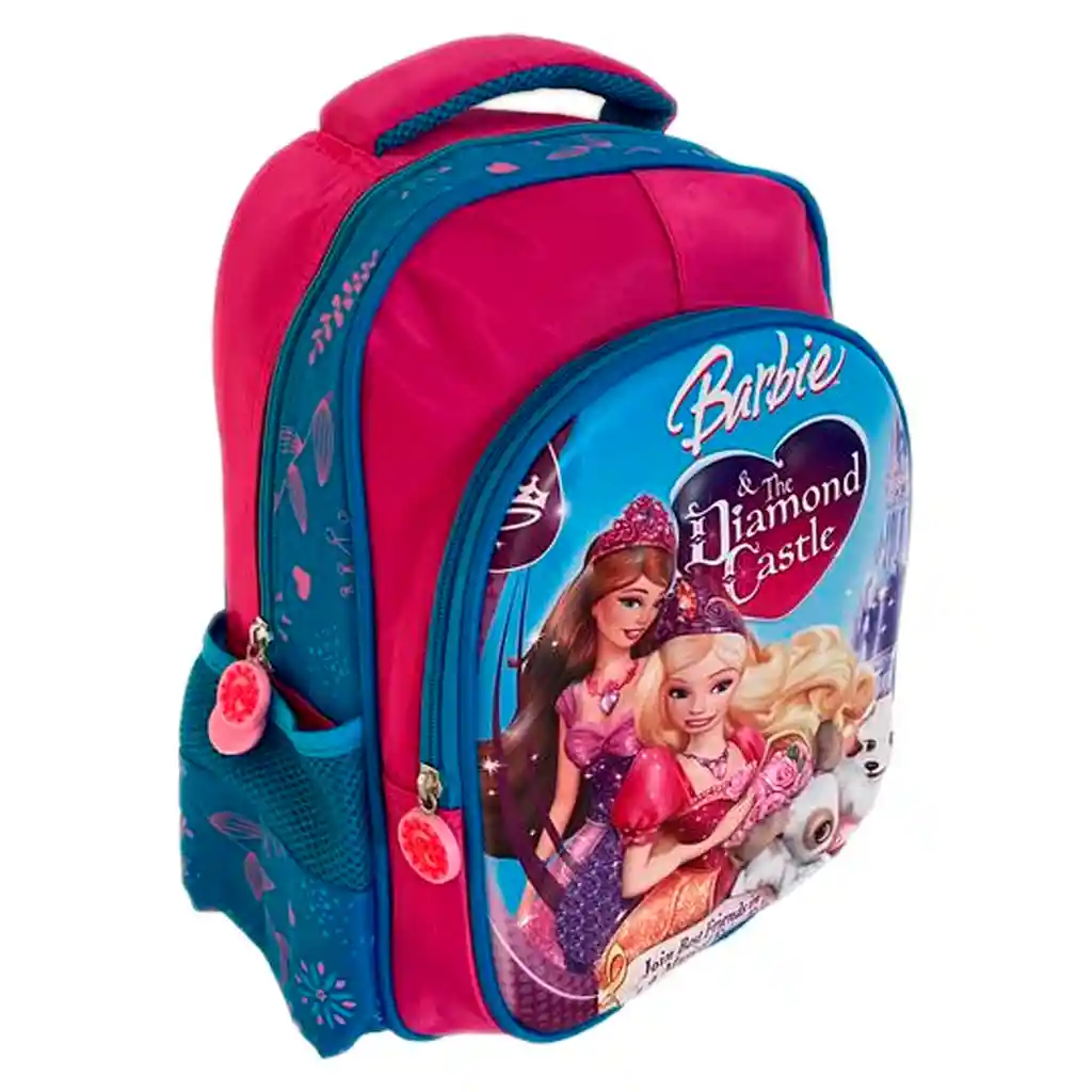 Morral Maleta Mediano Diseño Barbie Niñas Lona Jle