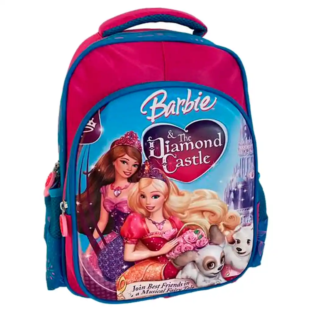 Morral Maleta Mediano Diseño Barbie Niñas Lona Jle