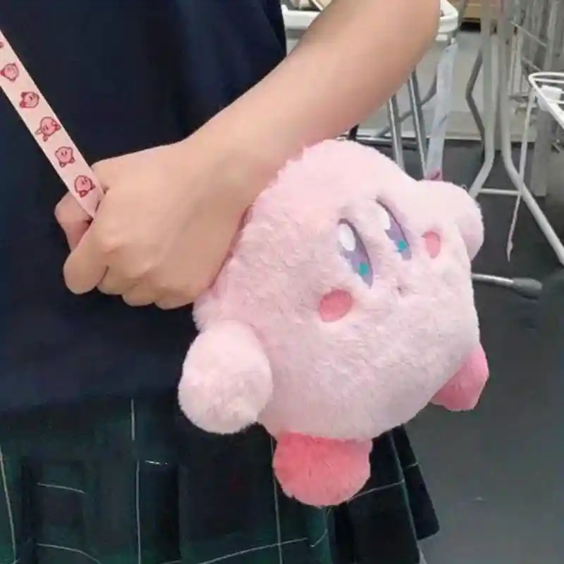 Kirby Morral Viaje Niño Bolso Maleta Escolar Peluche Rosado