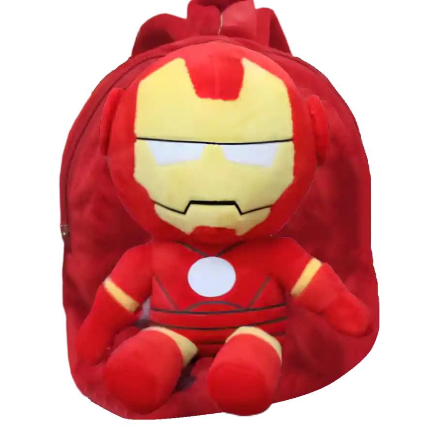 Niño Marvel Bolso Ironman Maleta Morral Viaje Peluche