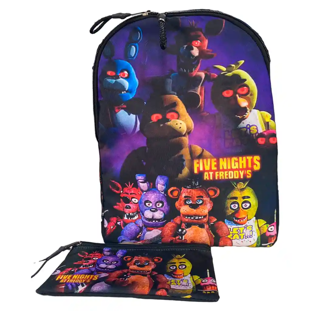 Morral + Cartuchera Five Nights At Freddys Maleta Videojuego