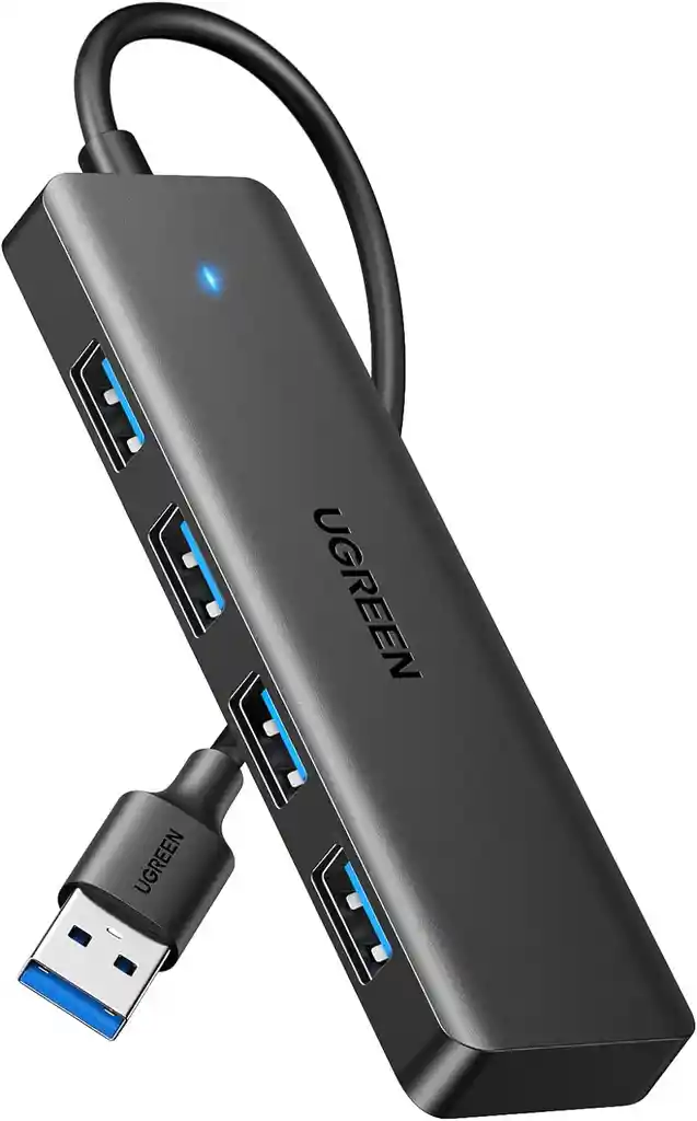 Adaptador Ugreen Hub 4 Puertos Usb 3.0 5gbps Portable