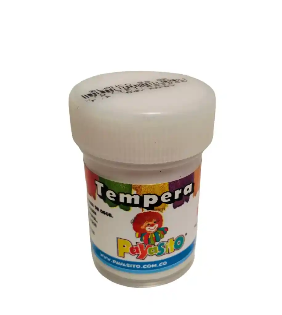 Tempera Color Blanco 28gr Payasito