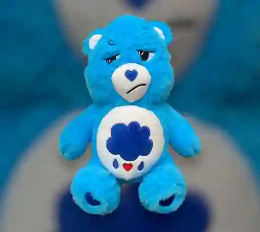 Gruñosito Peluche Osito Cariñosito Azul 34cm