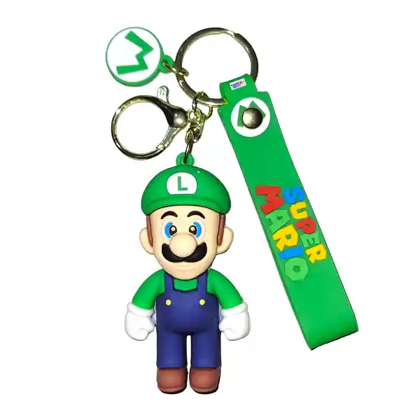 Llavero Silicona 3d Luigi Super Mario